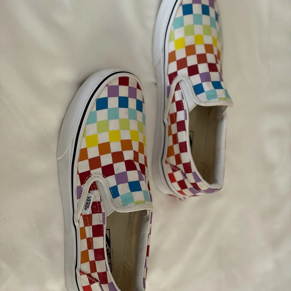 Vans Multicolor Checkered Slip-On Sneakers - Picture 2 of 4